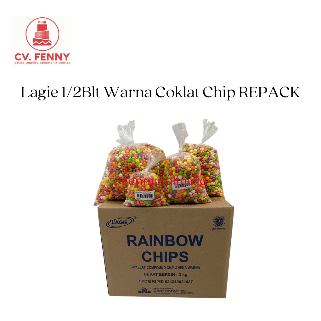 Lagie 1/2Blt Warna Coklat Chip REPACK