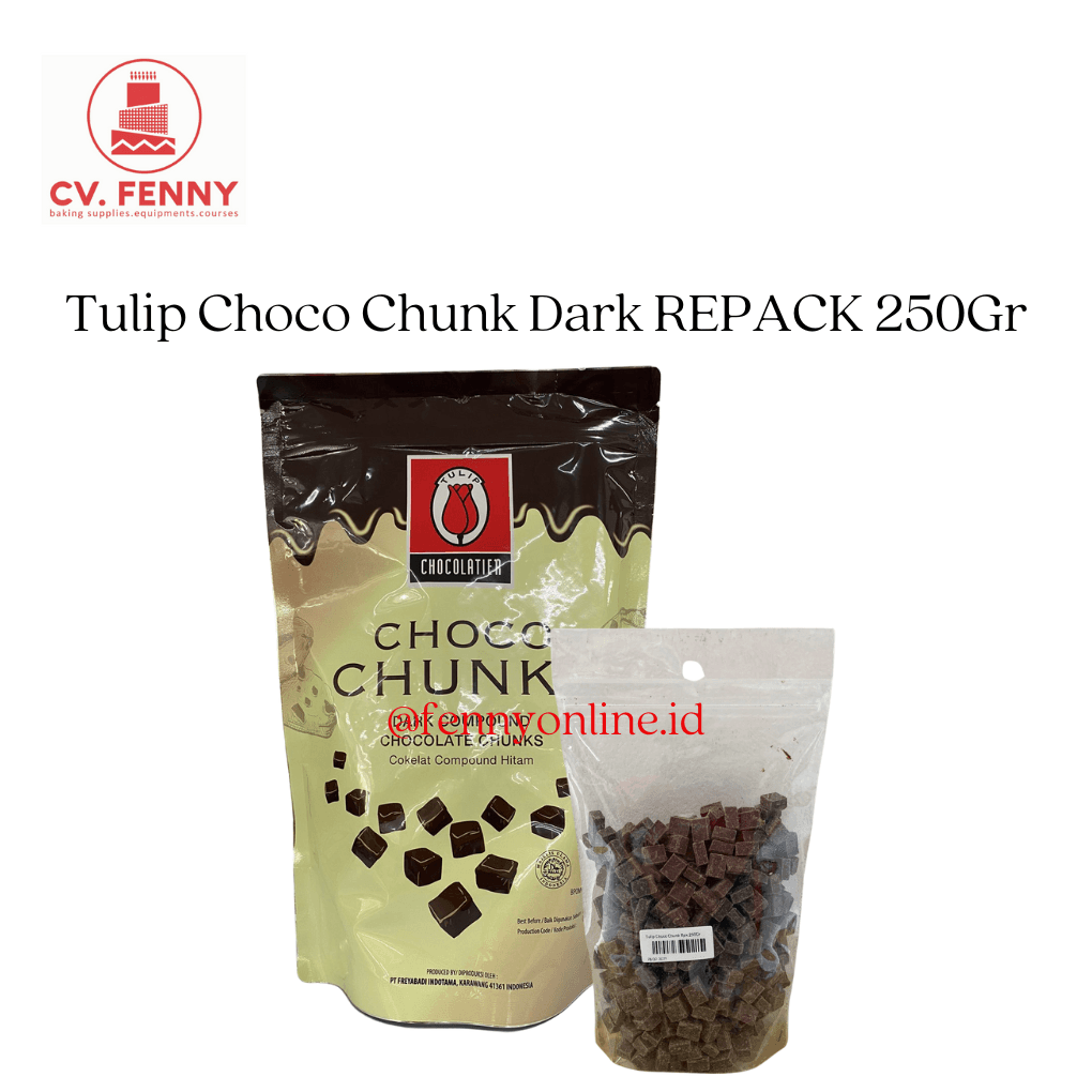 Tulip Choco Chunk Dark REPACK 250Gr
