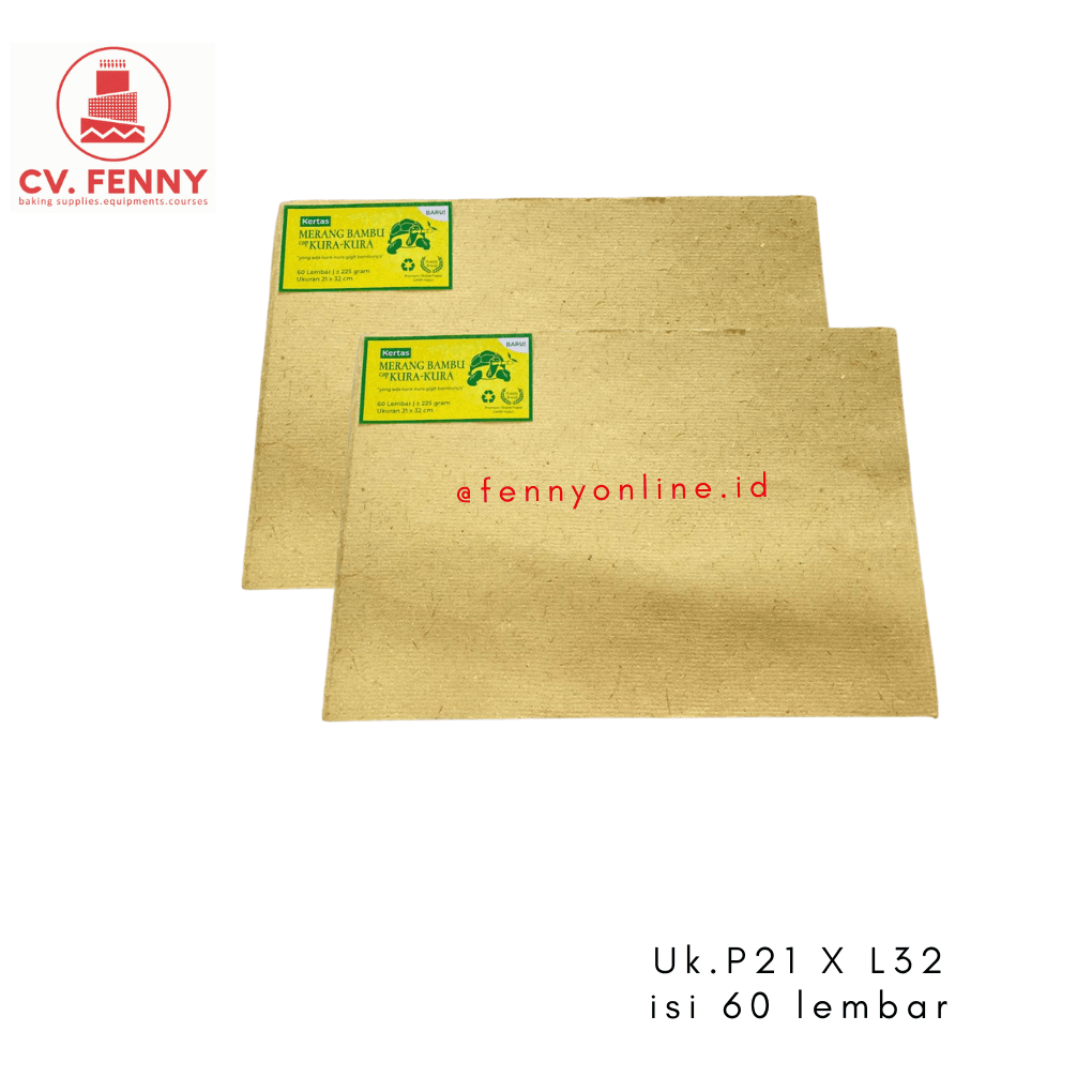 Kura-Kura Kertas Merang Potongan Isi 60Lbr Uk.P21xL32