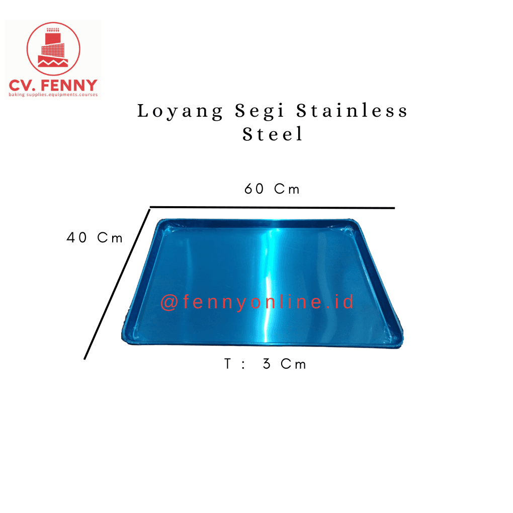XMA Loyang Segi Stainless Uk.P60xL40xT3