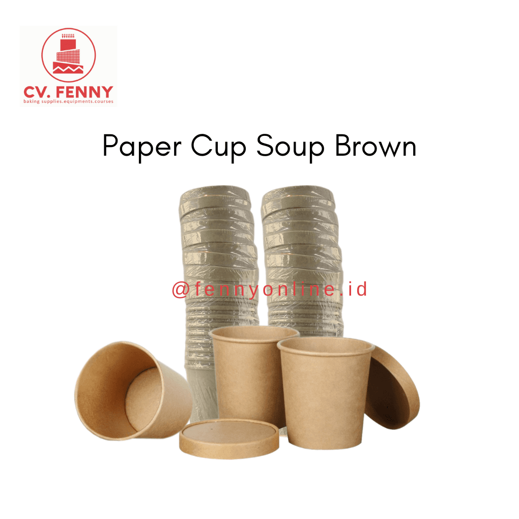 Paper Cup Soup Brown