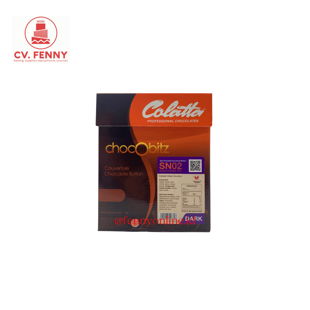 Colatta 70% SN02 Chocobitz Couverture Button Dark Coklat Koin 1Kg (6)
