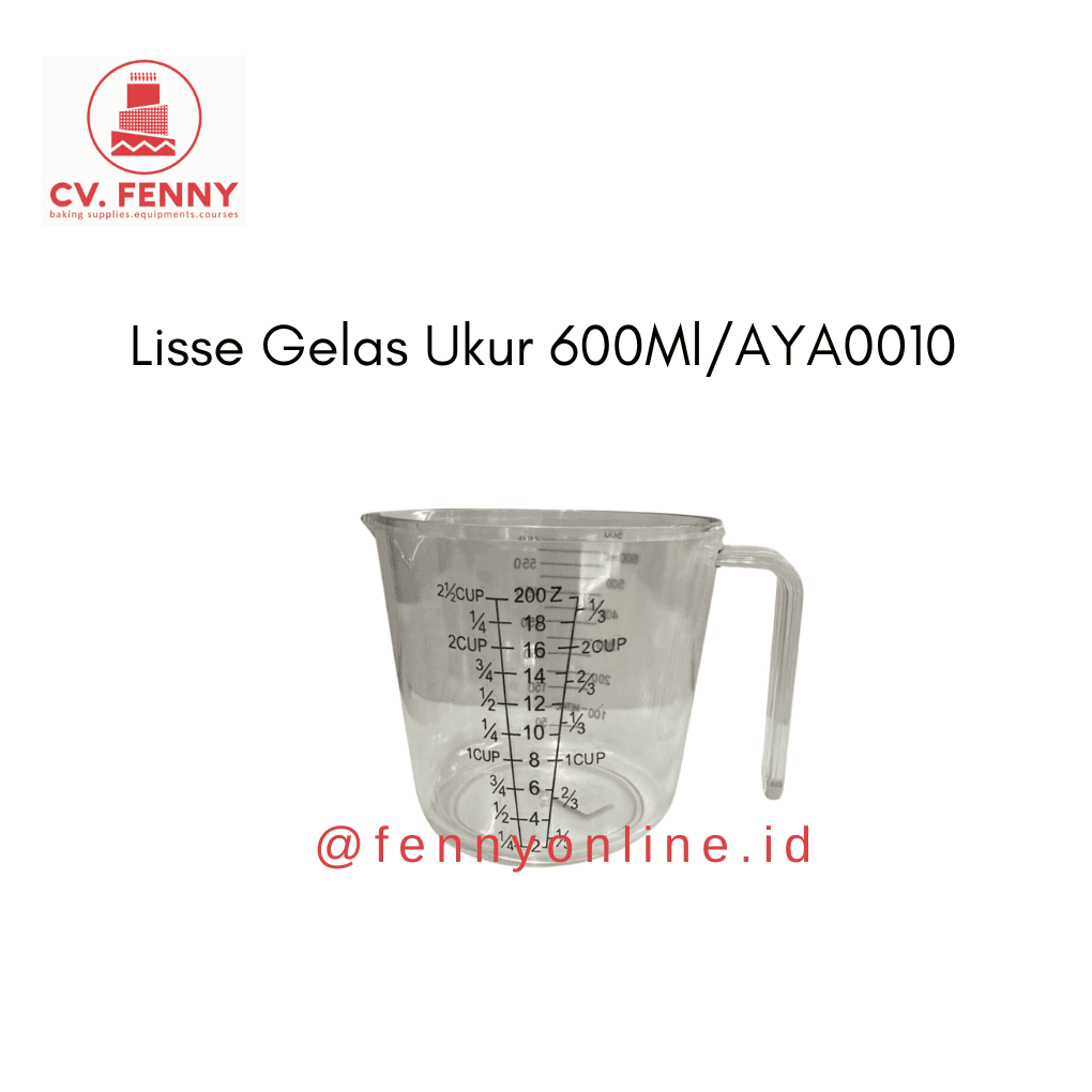 Lisse Gelas Ukur 600Ml/AYA0010