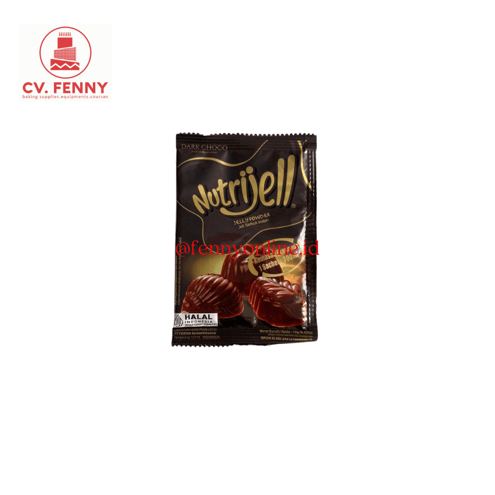 Nutrijell Eko Dark Coklat Bubuk Jeli 12Gr (12Pkx12)