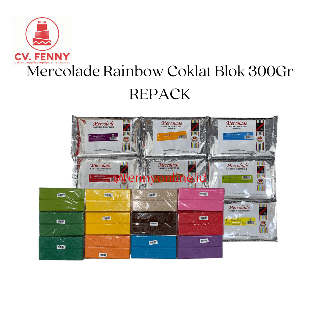 Mercolade Rainbow Coklat Blok 300Gr REPACK