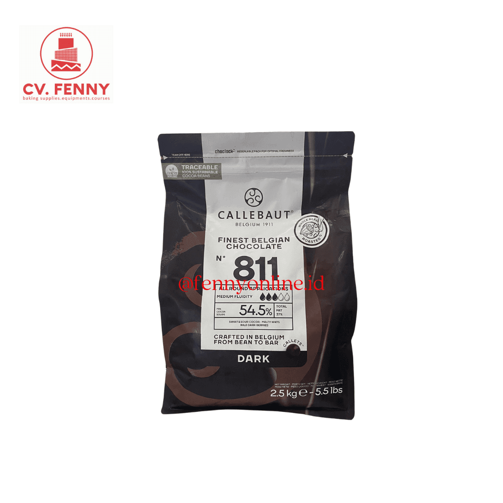 Callebaut Well Balanced Dark Couverture 54.5% Coklat Koin 2.5Kg (8)