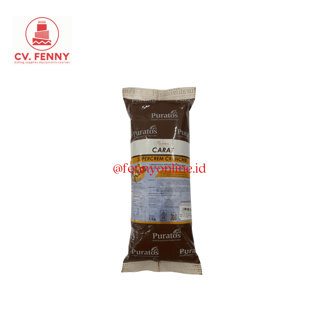 Puratos Carat Supercream Crunchie Dark Coklat Pasta 1Kg (10)