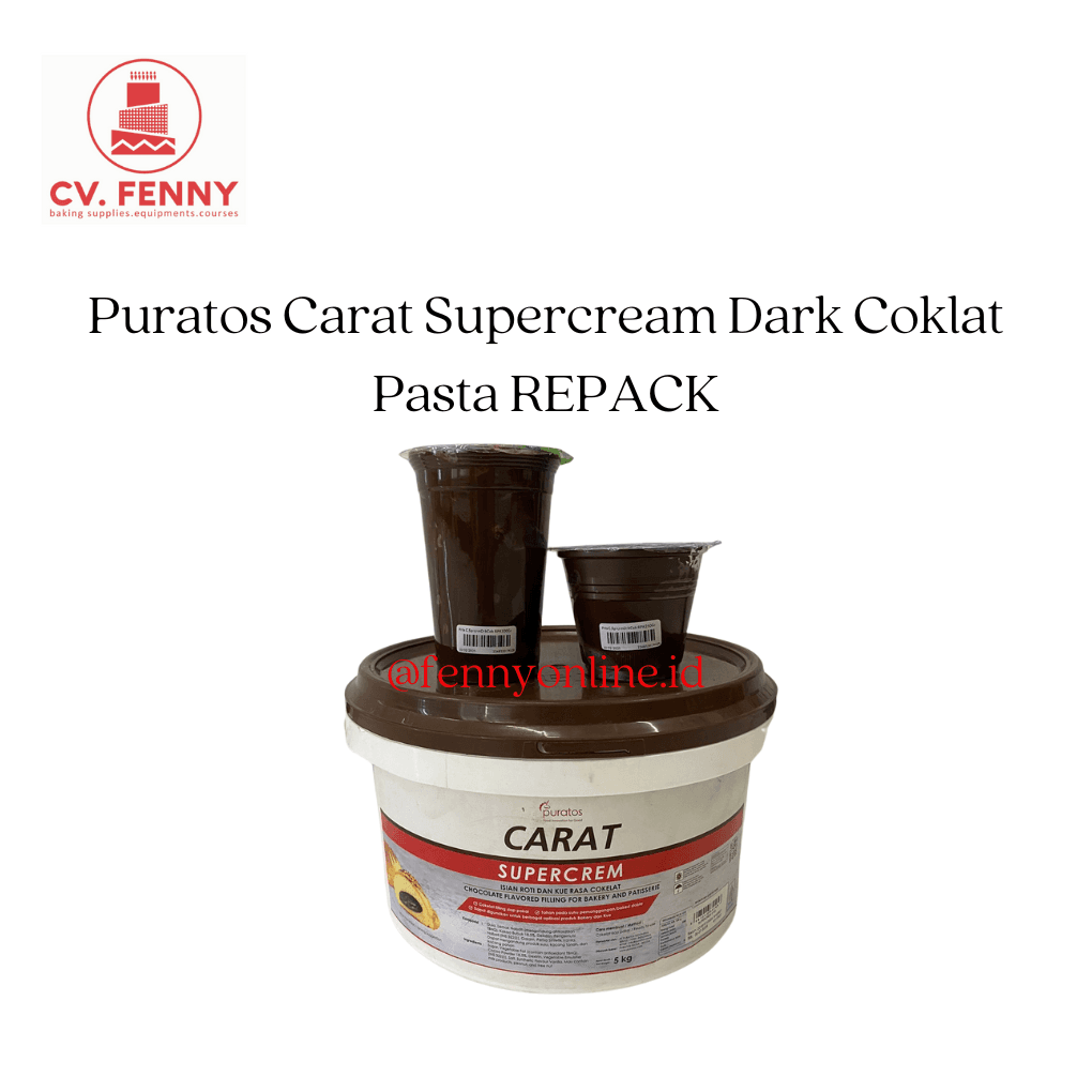 Puratos Carat Supercream Dark Coklat Pasta REPACK