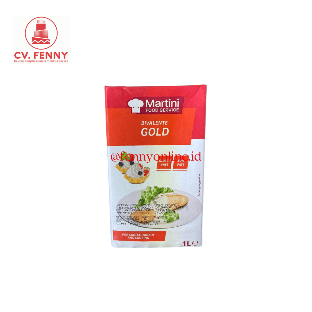 Martini Bivalente Merah Vegetable Whip & Cooking Cream Nondairy 1Lt (12)