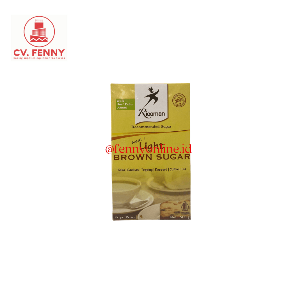 Ricoman Light Brown Sugar 500Gr (24)
