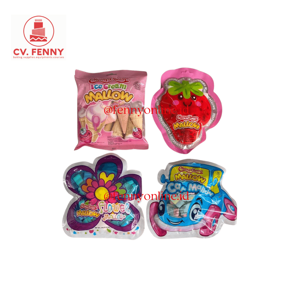 Chompchomp Marshmallow 60Gr (3Pkx12)