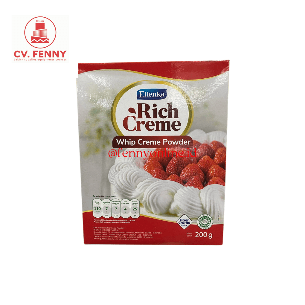 Ellenka Rich Creme Whip Cream Bubuk Nondairy 200Gr (24)