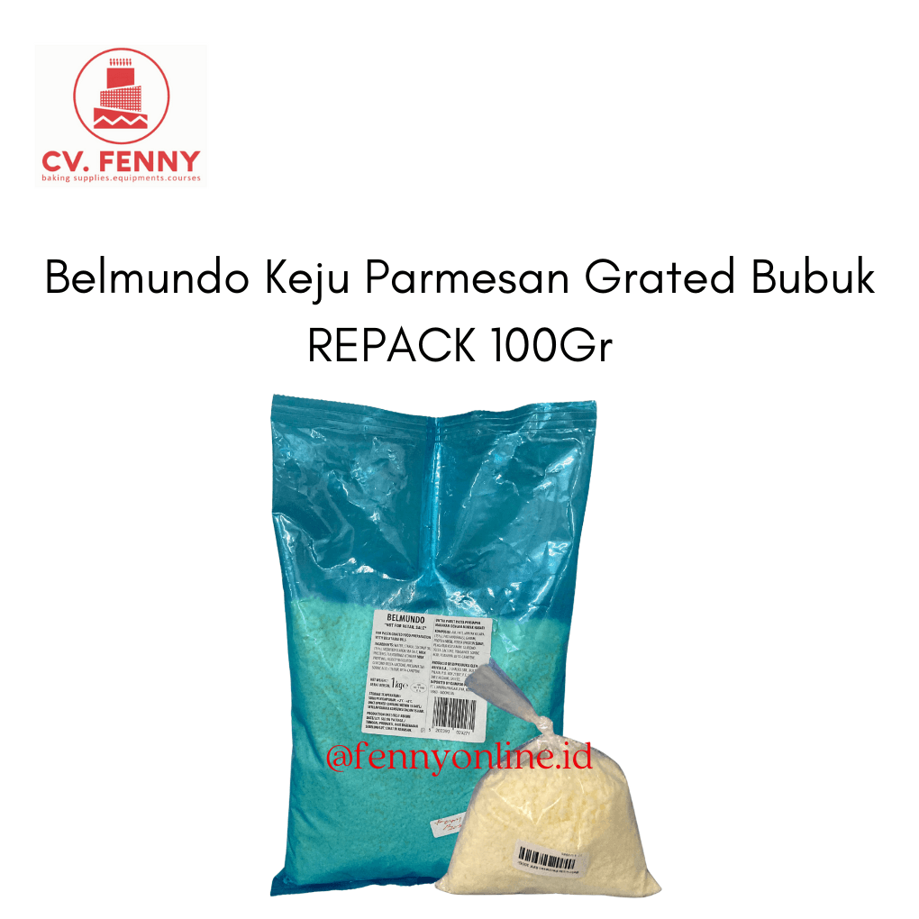 Belmundo Keju Parmesan Grated Bubuk REPACK 100Gr