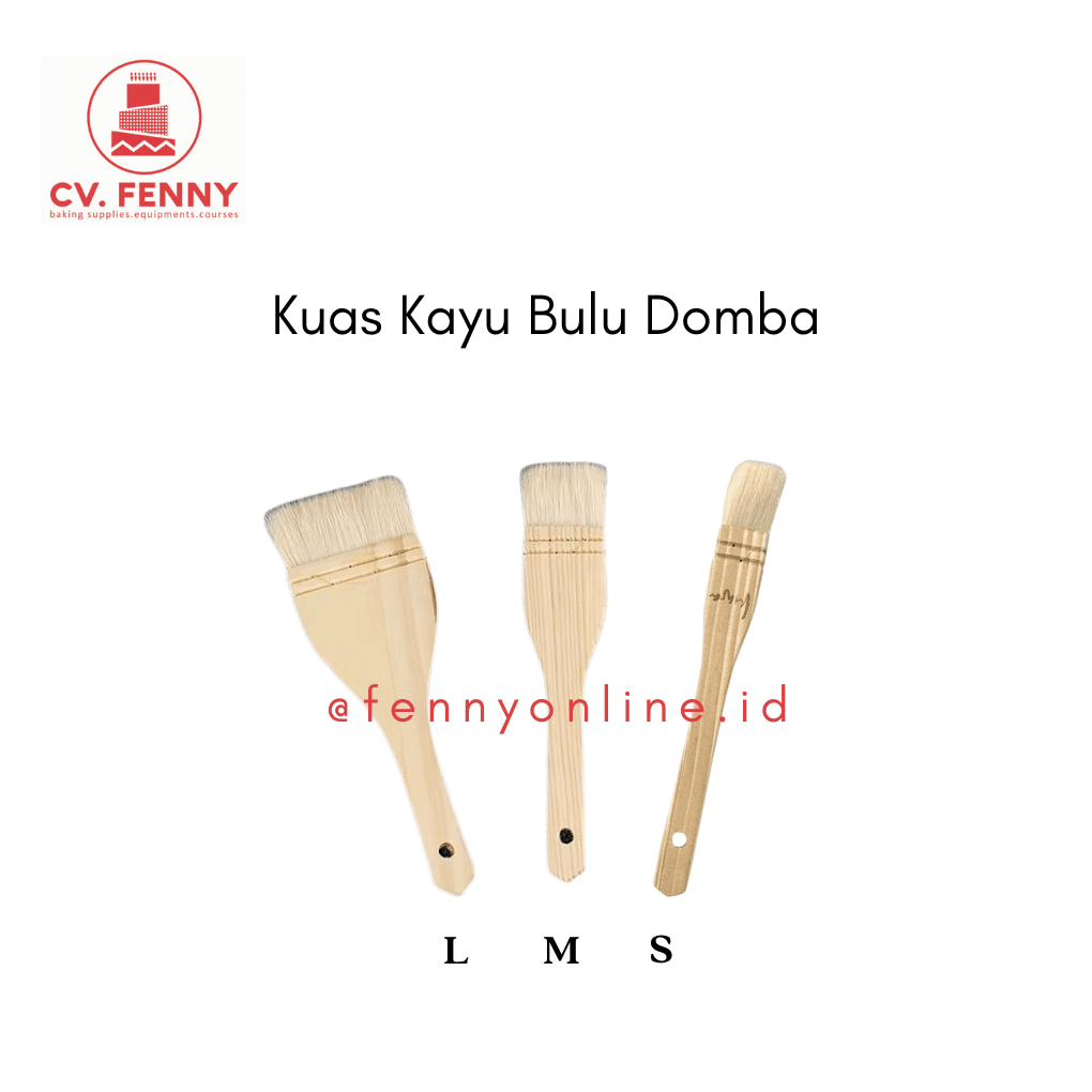 Kuas Kayu Bulu Domba