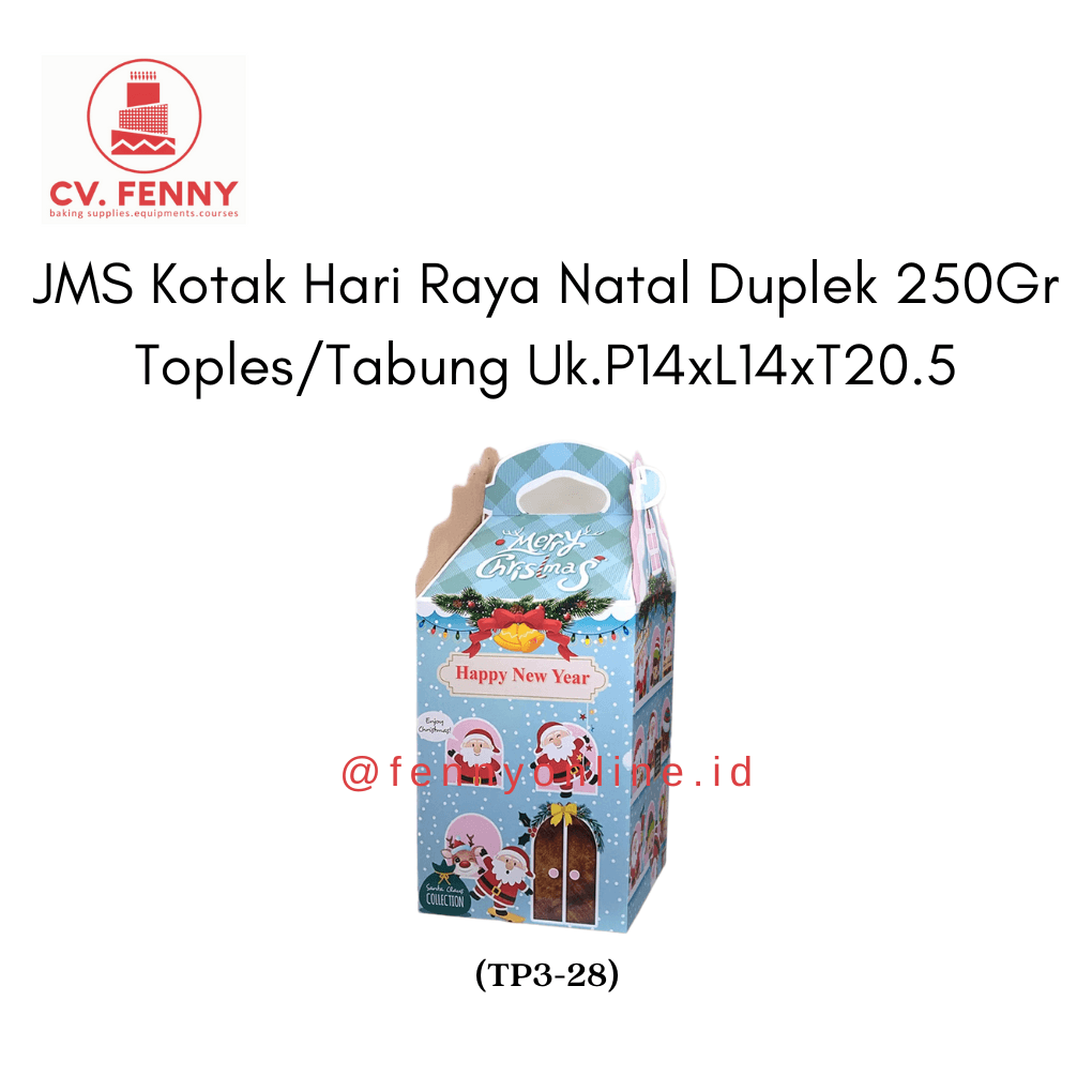 JMS Kotak Hari Raya Natal Duplex 250Gr Toples/Tabung Uk.P14xL14xT20.5 (TP3-28)